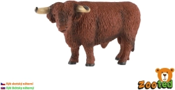 Figura de toro de ganado vacuno de las Tierras Altas de Escocia de 15 cm
