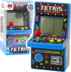 Mini máquina arcade Retro Tetris azul