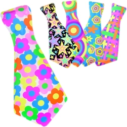 Corbata muy colorida con cordón para fiestas