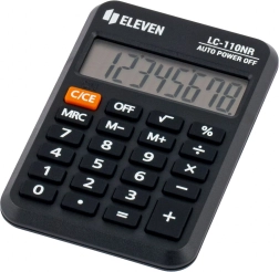Calculadora de bolsillo ELEVEN negra