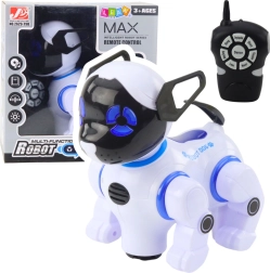 Perro robot interactivo con control remoto: baila, camina, luces y sonidos