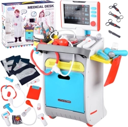 Carrito médico para pequeños doctores con herramientas interactivas