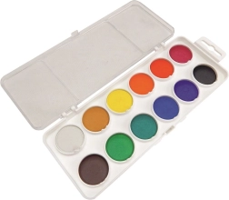Acuarelas KOH‑I‑NOOR 12 colores Ø 30 mm