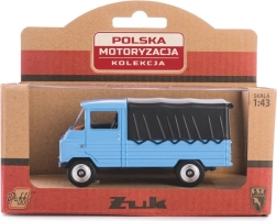 Modelo metálico de furgoneta ŻUK PRL a escala 1:43 – azul