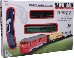 Vía de tren con efectos 106 × 106 cm