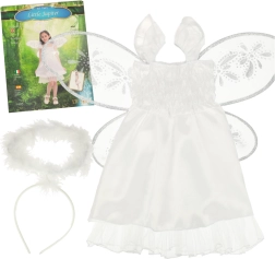 Disfraz infantil de ángel con alas y diadema