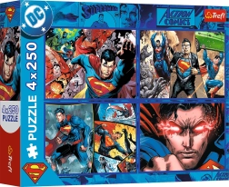 Puzzle 4x250 El valor de SUPERMAN TREFL