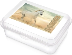 Caja para snacks transparente con motivo de caballo 750 ml