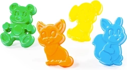 Set de moldes para arena con animalitos (4 uds.)
