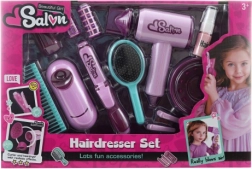 Set de belleza para pequeñas peluqueras con secador y rizador