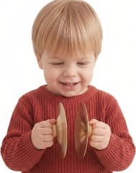 Platillos musicales infantiles Classic World de 9 cm - 2 uds.