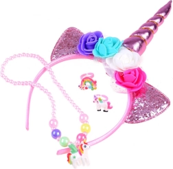 Diadema de unicornio con accesorios para niños