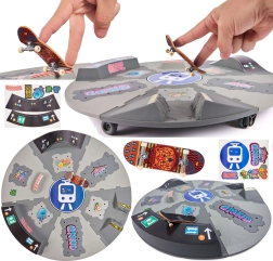 Tech Deck Shredline rampa giratoria 360° con fingerboard Thank You, 51 cm