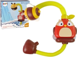 Juguete de baño búho con rociador en forma de abeja