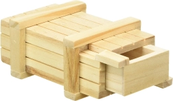 Goki caja mágica de madera con cajón secreto