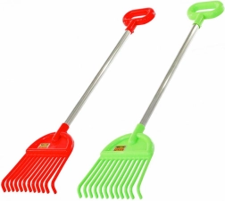 Rastrillo infantil con mango de metal