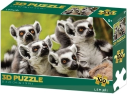 Puzle 3D Lémures 100 piezas