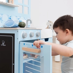 Cocina de madera para niños – azul claro
