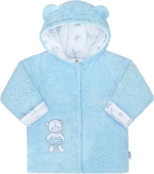 Abrigo de invierno para bebé con capucha New Baby Nice Bear azul 86 (12–18 m)