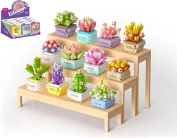 Mini set de construcción KOCO suculenta en maceta – flor decorativa de bloques