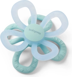 Mordedor de silicona Babyono Flower azul