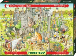 Puzzle HEYE ZOO Loca: Exposición Mundo jurásico, 1000 piezas