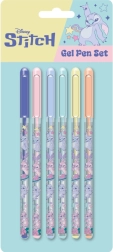 Set de bolígrafos de gel Lilo y Stitch – 6 piezas