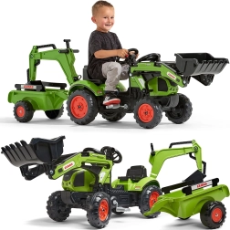 Tractor de pedales con remolque y cargador CLAAS ARION desde 2 años