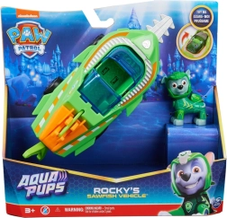 Paw Patrol Aqua Pups Rocky – vehículo submarino pez sierra con figura