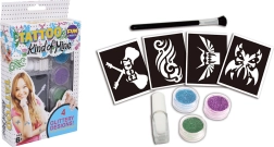 Set de tatuajes brillantes para niñas