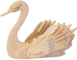 Woodcraft rompecabezas 3D de madera – cisne