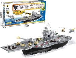 Portaaviones militar con cazas