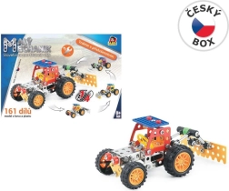 Pequeño mecánico tractor con accesorios
