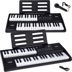 Teclado electrónico de 61 teclas con función Split y micrófono