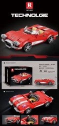 Kit de construcción: descapotable rojo (311 piezas)