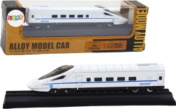 Modelo de tren de colección blanco 1:48 metálico