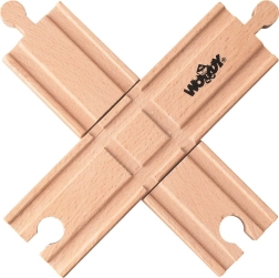 Cruce ferroviario para trenes de madera