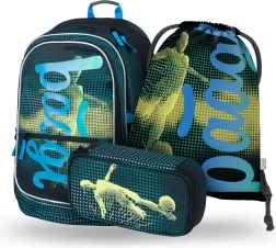 Conjunto escolar BAAGL para jugadores de fútbol: mochila, estuche y bolsa