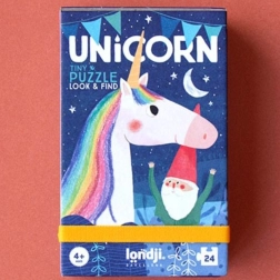 Puzzle de bolsillo Londji Unicornio, 24 piezas