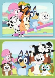 Puzzle Ravensburger Bluey en el parque infantil