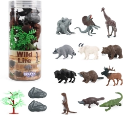 WOOPIE set de figuras de animales salvajes, 15 uds