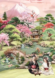Puzzle Jardín de té 1000 piezas MAGNOLIA