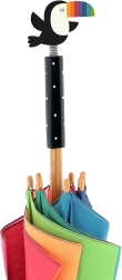 Paraguas infantil con tucán – diseño arcoíris Andy Westface
