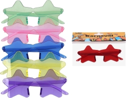 Gafas de carnaval con forma de estrella – de plástico