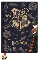 Harry Potter bloc de notas rayado A5 Navy & Gold