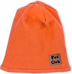 Gorrito de algodón para bebé Nicol Fox Club naranja