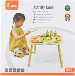 Mesa de actividades de madera VIGA PolarB con xilófono y actividades Montessori