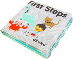 Libro de baño blando con chirriador para bebés