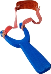 Tirachinas de madera azul