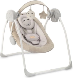 Hamaca eléctrica mecedora con melodías MoMi Liss, beige